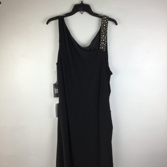 Vince Camuto Plus Size Embellished Gown Black 20W - Picture 6 of 14